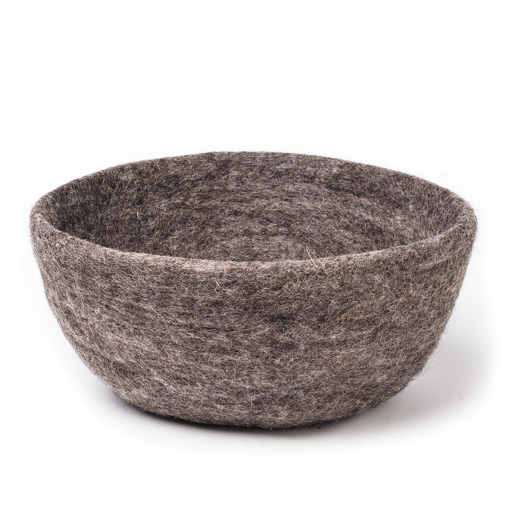 Picture of Abbott Collections AB-28-NEPAL-06-TAUPE 10 in. Felt Storage Bowl, Taupe - Large
