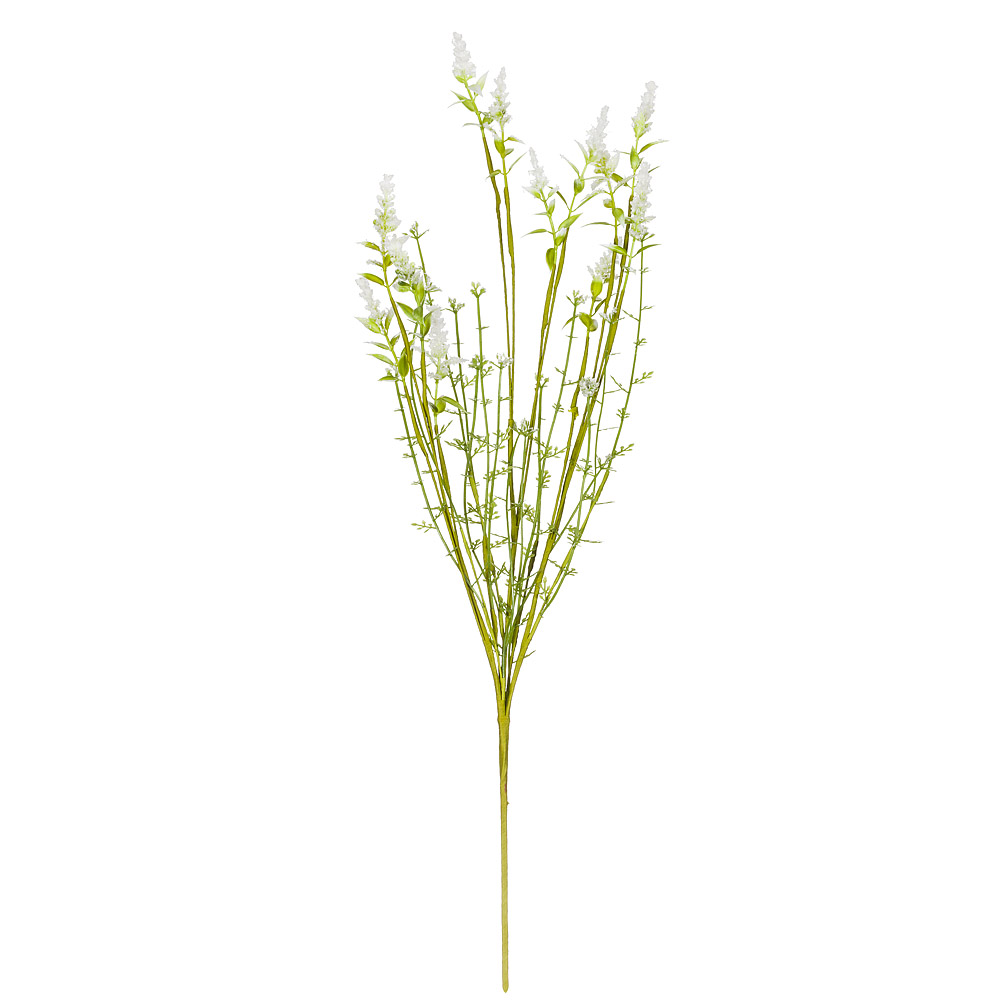 Picture of Abbott Collections AB-27-FIELD-536-WHT 22 in. Blooms on A Green Branch Pick Artificial Flower&#44; White & Green