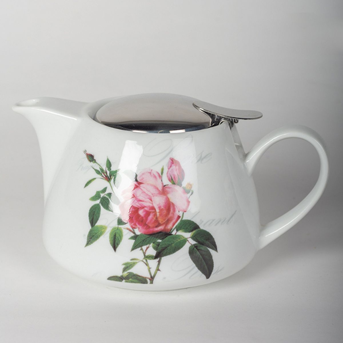 Picture of Forpost FP-CYH-R055 Rose Pattern Porcelain Teapot with Infuser