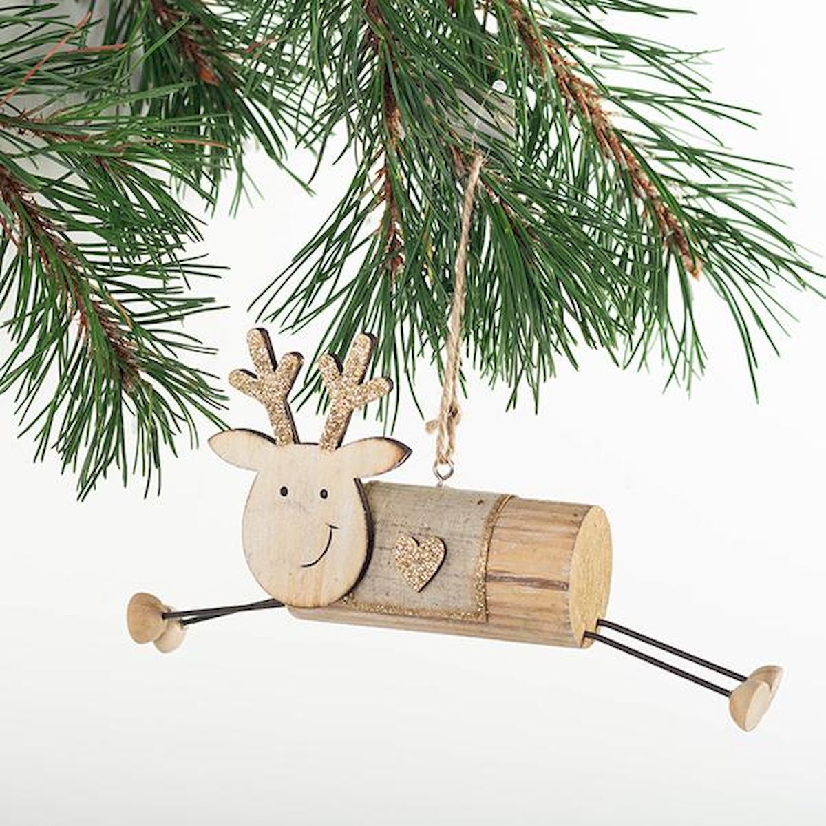 FP-HUS-314 Wooden Reindeer Ornament