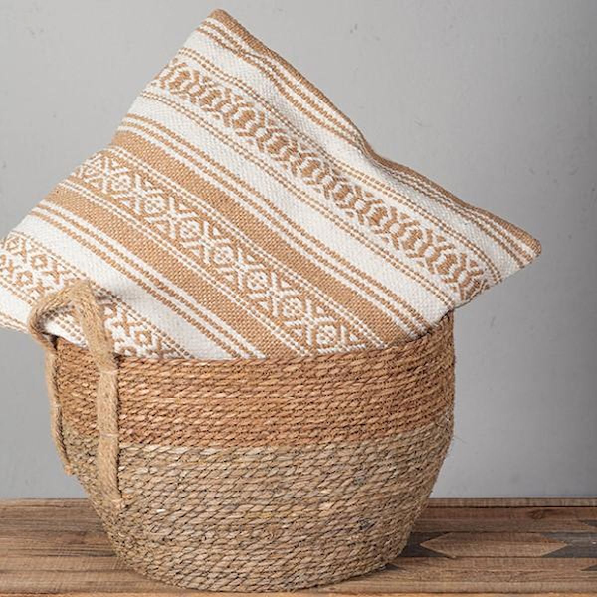 Beige & Cream Stripes Cushion Cover