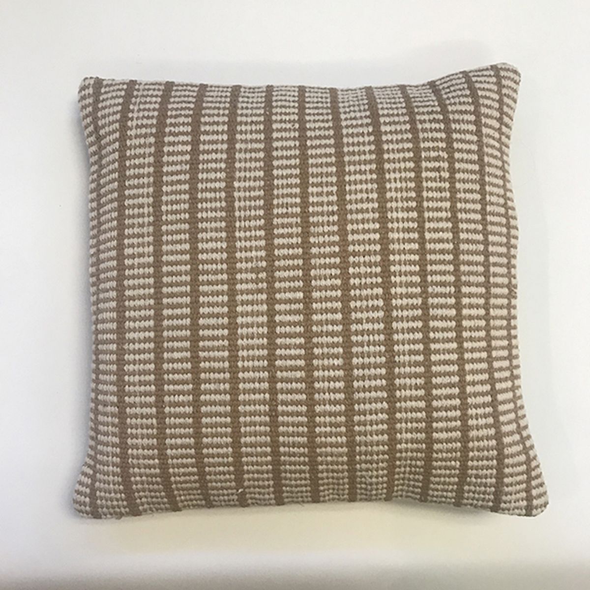 Beige Striped Cushion Cover