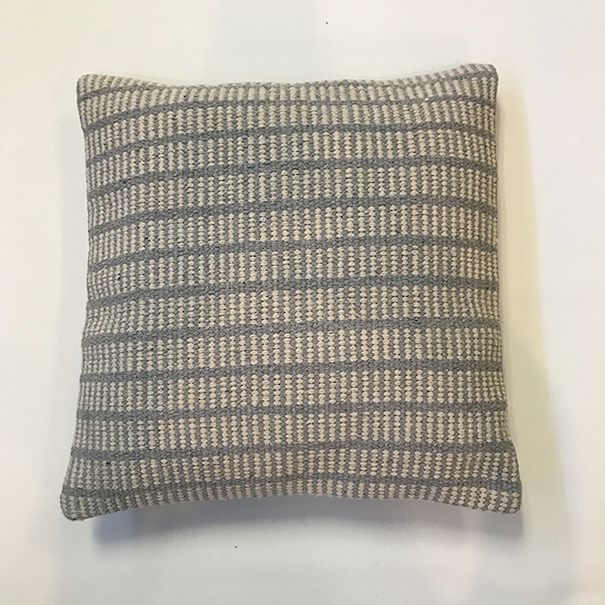FP-IMT-076-CL Gray & Beige Patterned Cushion Cover