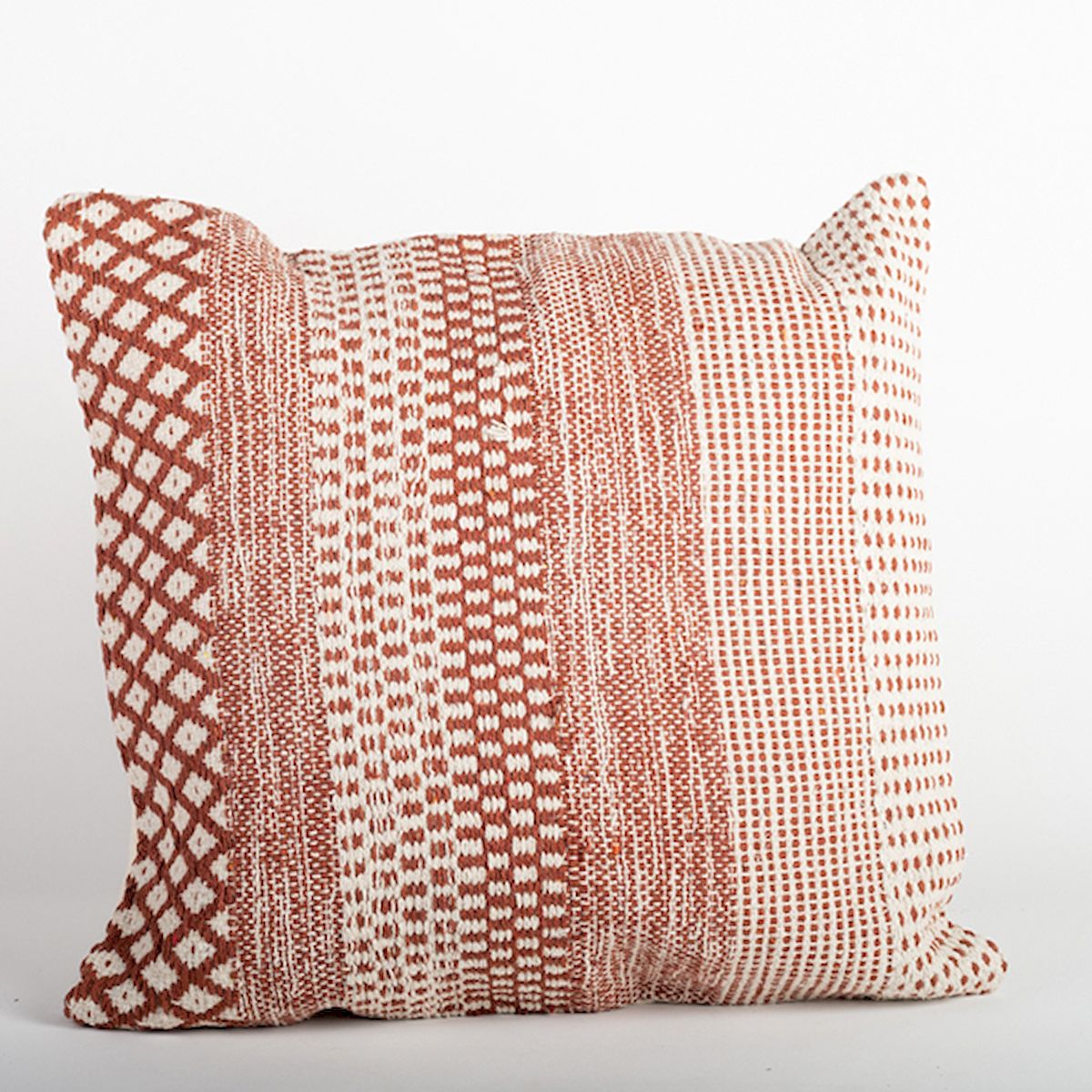 Brown & White Patterned Cushion Cover -  KD Marco de la cama, KD2456849