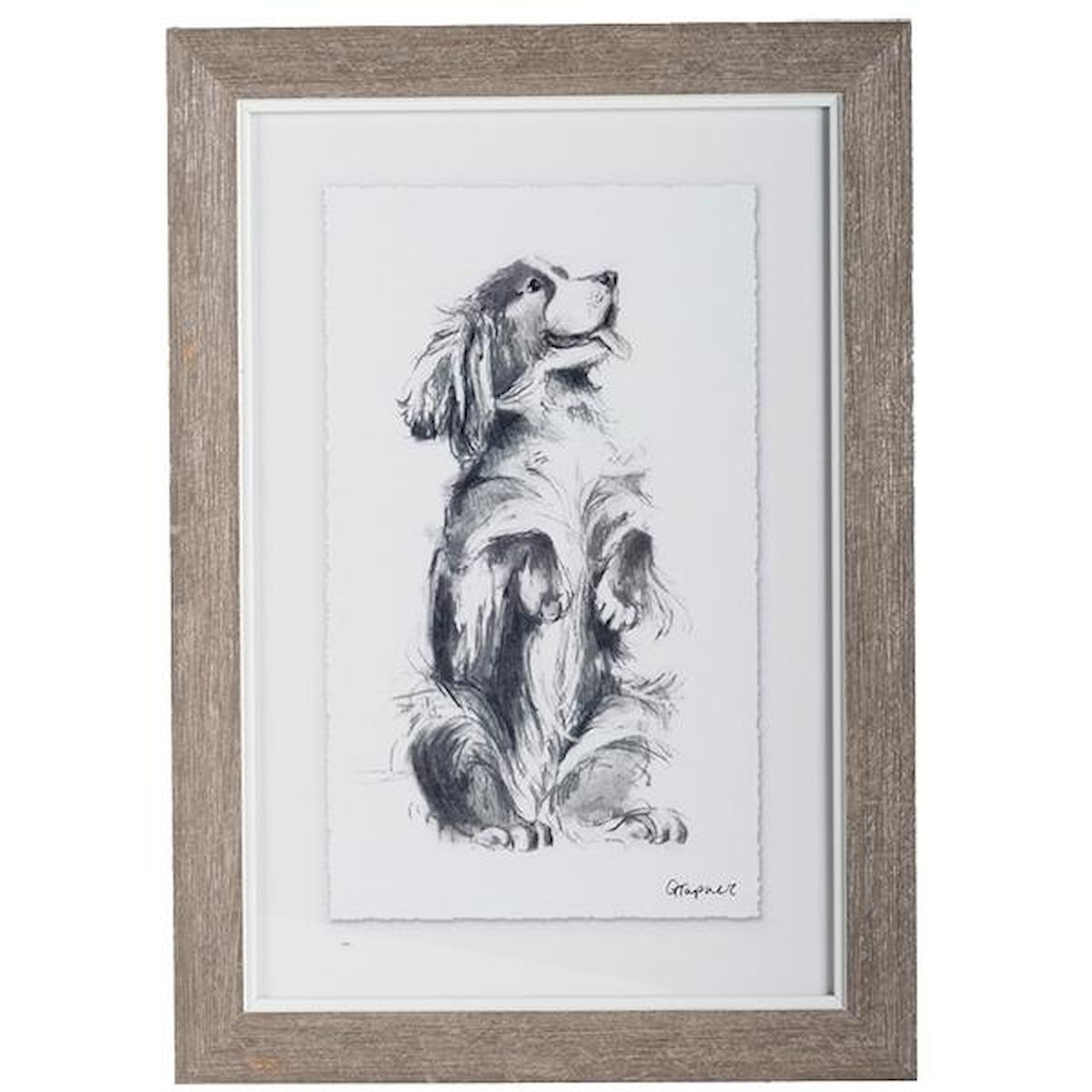 Picture of Forpost FP-LIN-031 Framed Print - Happy Dog Artwork