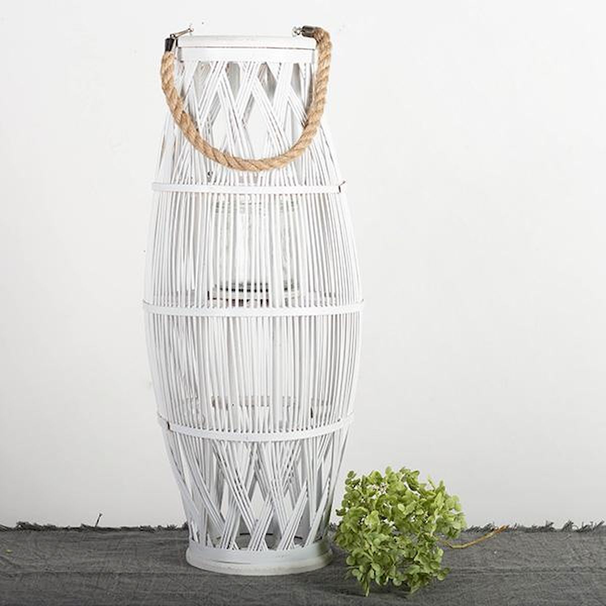 Picture of Forpost FP-MAC-155 Rope Handled White Willow Lantern