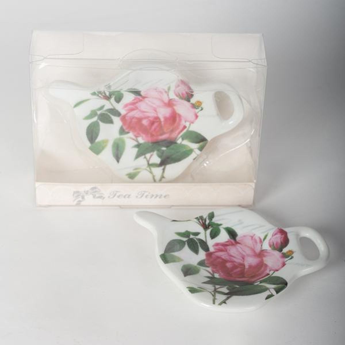 Picture of Forpost FP-CBD-2-R055 Rose Pattern Porcelain Tea Bag Holder - Set of 2