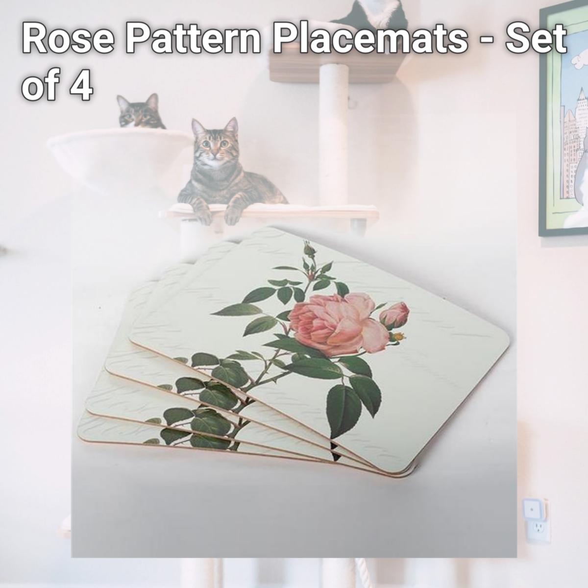Picture of Forpost FP-CD4-R055 Rose Pattern Placemats - Set of 4