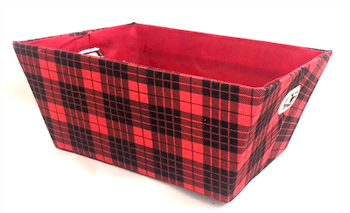 Picture of MDR Trading AP-1CBW575STRT Rectangular Tartan Pattern with Matching Fabric Liner Basket