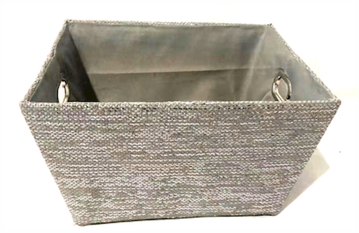 Picture of MDR Trading AP-2CBW581GGR Gray with Glitter with Matching Fabric Liner Basket