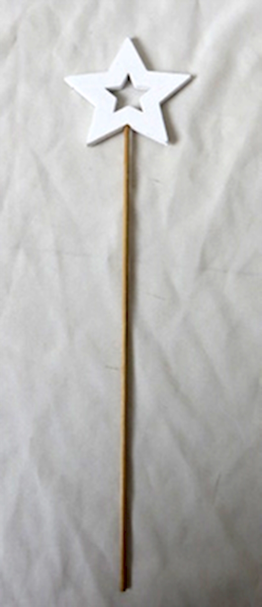 White Wood Star Pick
