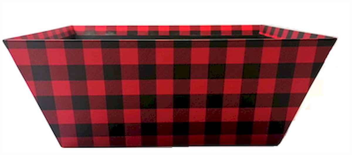 Picture of MDR Trading AP-CMT958CHK Black & Red Buffalo Check Handled Basket