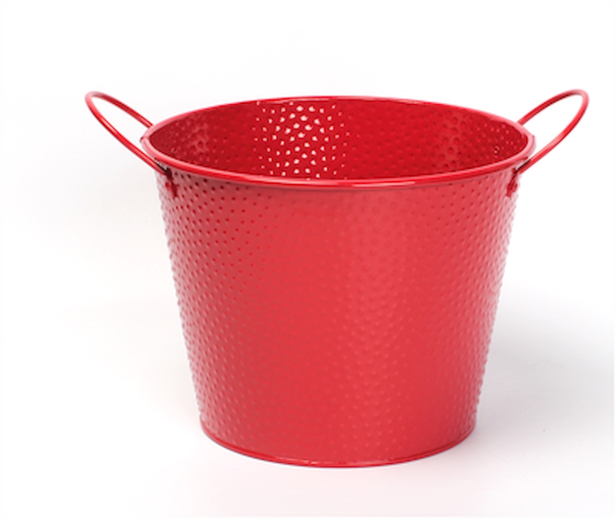 AP-CTF714RD Red Embossed with Ear Handles Bucket