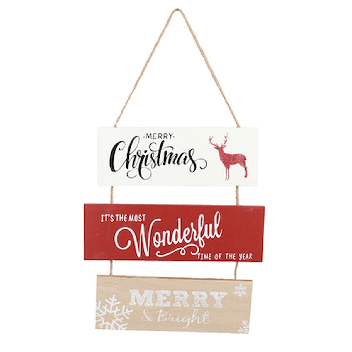 AP-PAD234MC 3 Sayings Christmas Hanging Sign