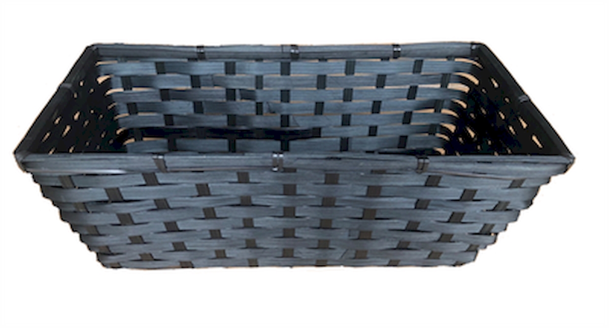 Picture of MDR Trading AP-VBM306BK Black Rectangular Bamboo Basket