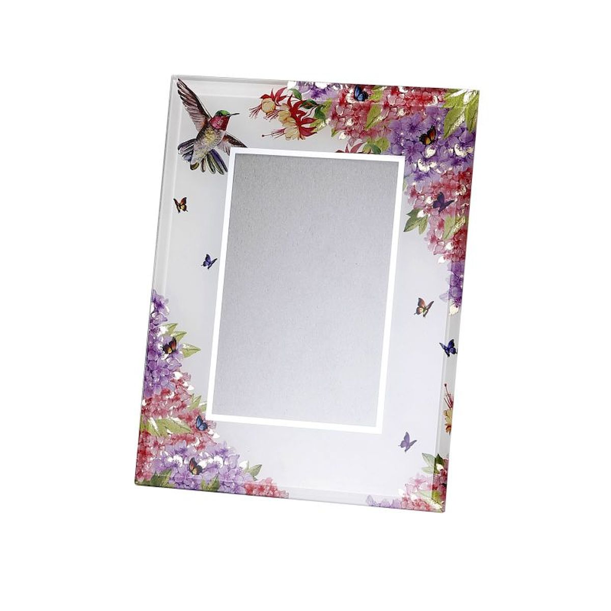 Hummingbird & Flowers Picture Frame