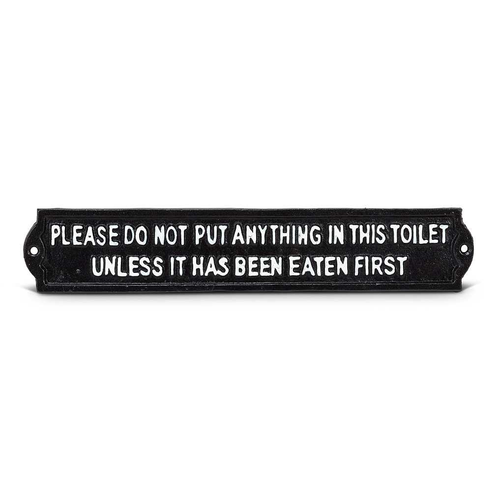 Picture of Abbott Collection AB-27-IRONAGE-348 12 in. Do Not Put Anything Sign&#44; Black