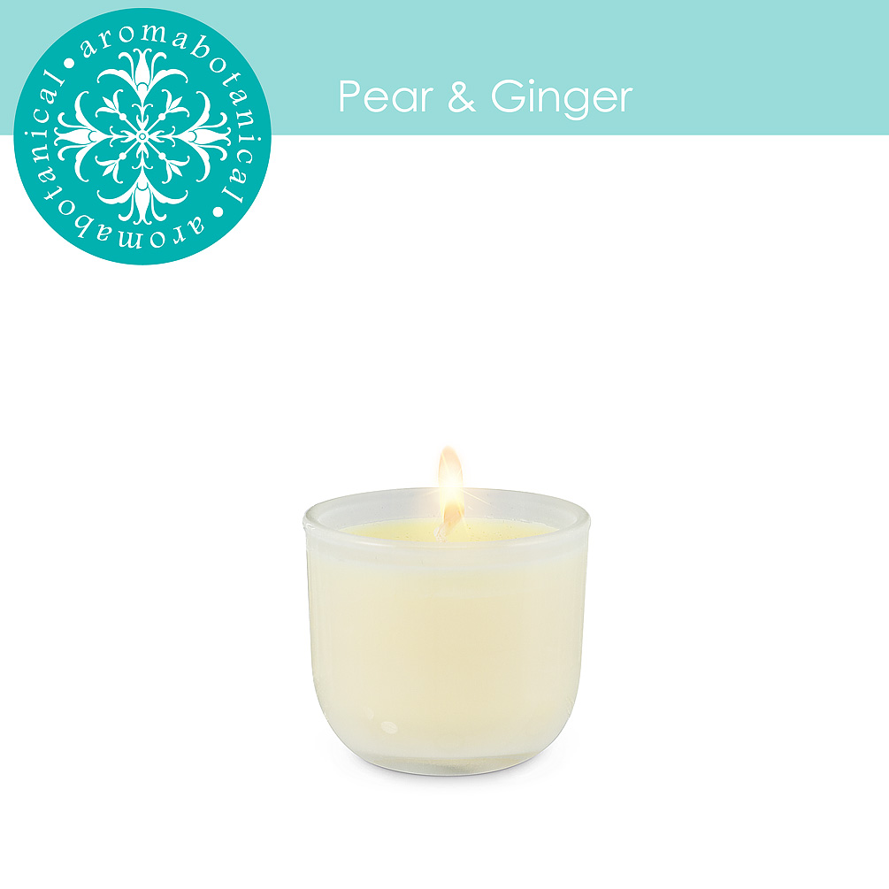 Picture of Abbott Collection AB-16-AB-MINI-PG 2 in. Mini Pear & Ginger Candle&#44; White