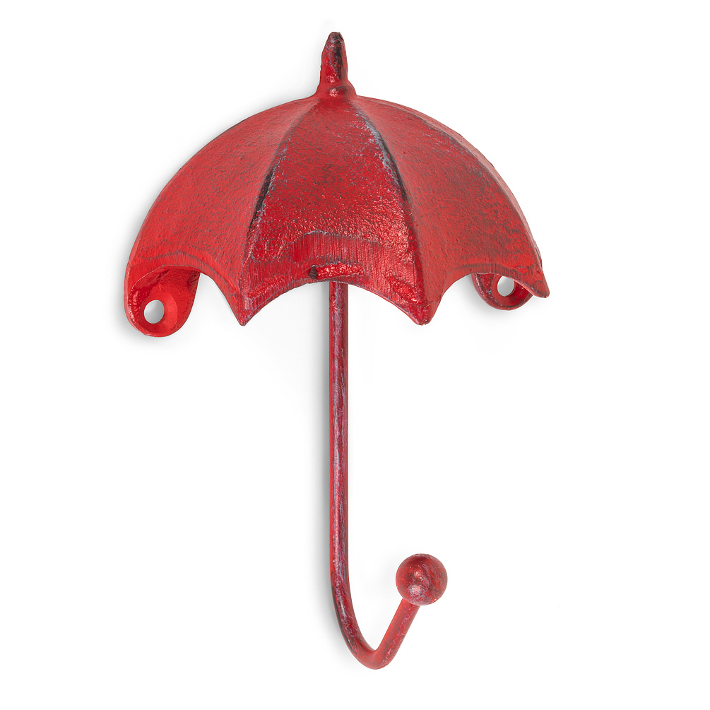 Picture of Abbott Collection AB-27-IRONAGE-377 5.5 in. Umbrella Wall Hook&#44; Antique Red