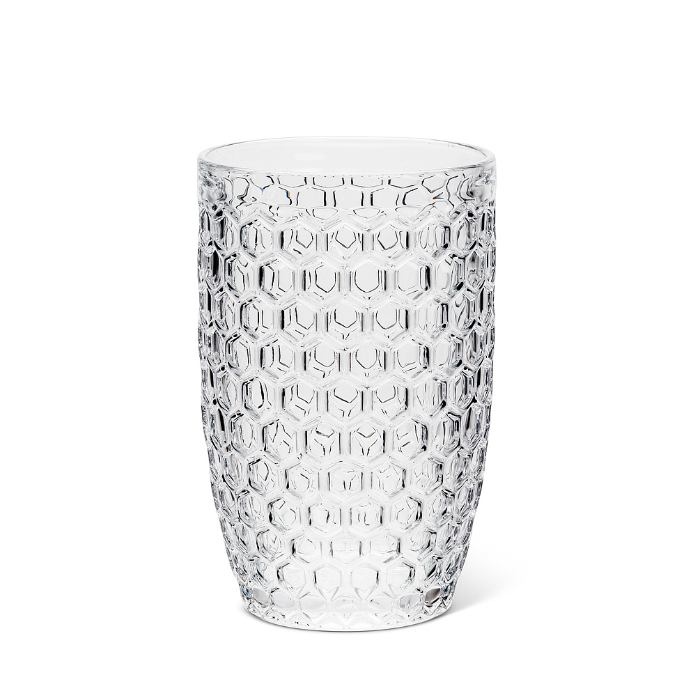 Picture of Abbott Collection AB-27-HONEYCOMB-HB 5 in. Glass Honeycomb Highball, Clear