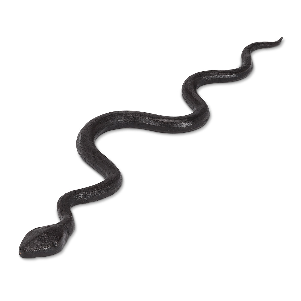 Picture of Abbott Collection AB-27-IRONAGE-389 14.5 in. Cast Iron Squirming Snake Statue&#44; Black