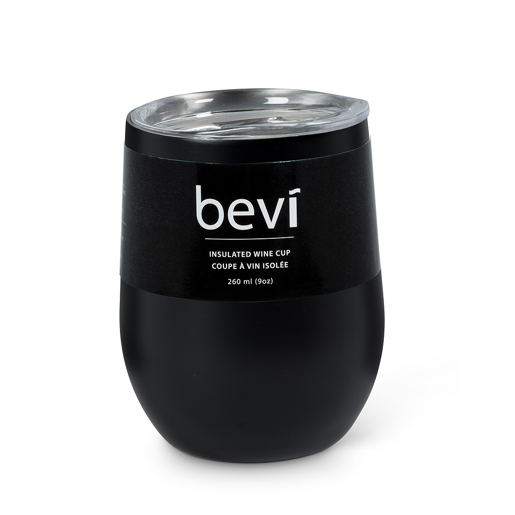 Picture of Abbott Collection AB-27-BEVI-SG-BLK 4.25 in. Insulated Wine Tumbler&#44; Black