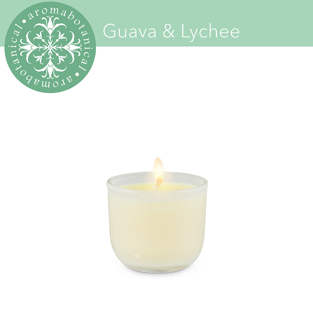 Picture of Abbott Collection AB-16-AB-MINI-GL 2 in. Mini Guava Lychee Candle&#44; White