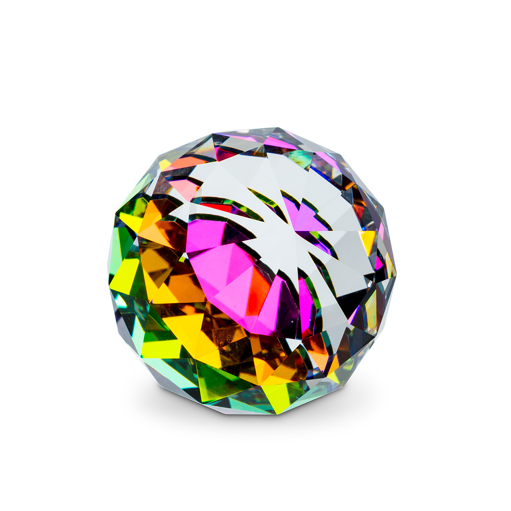 Picture of Abbott Collection AB-27-GEM-LG-PRIZM 1.5 in. Crystal Prism Decoration Ball&#44; Clear Prism - Large