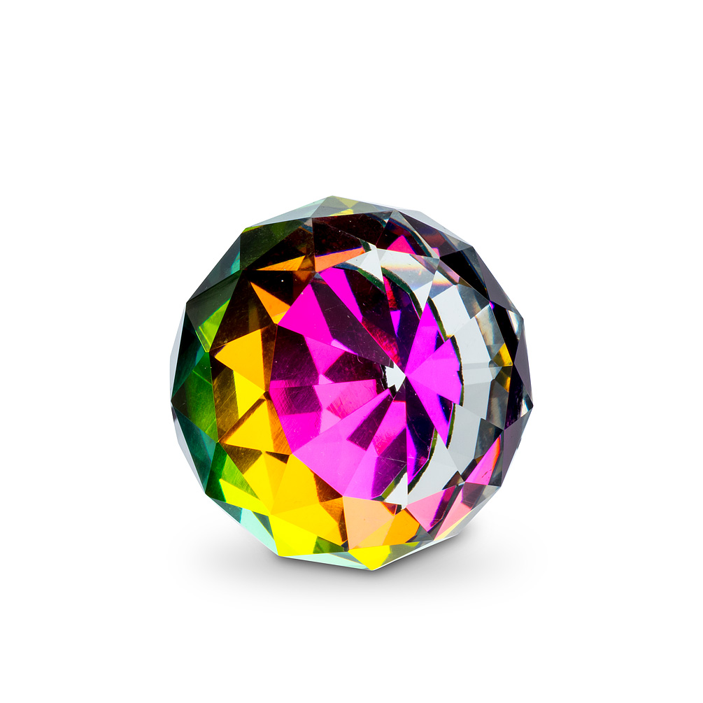 Picture of Abbott Collection AB-27-GEM-MD-PRIZM 1.25 in. Crystal Prism Decoration Ball&#44; Clear Prism - Medium