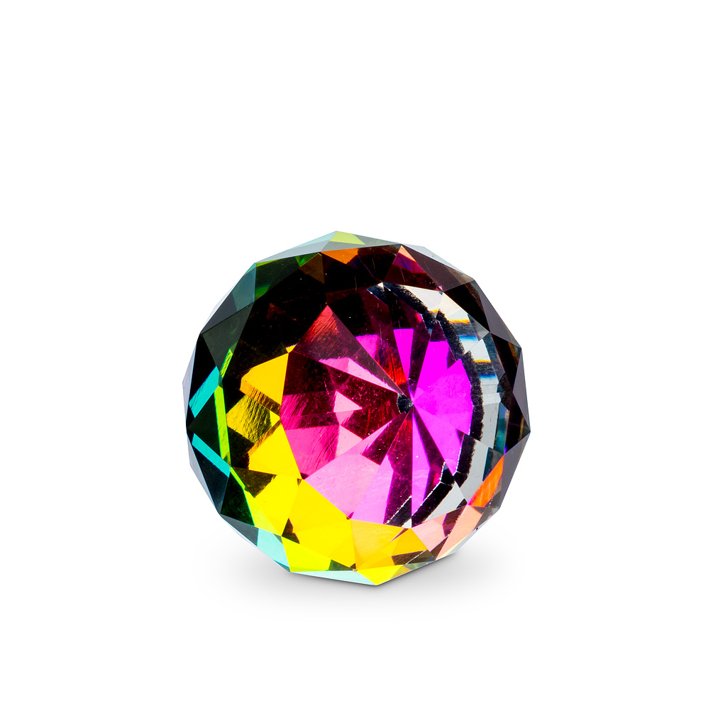 Picture of Abbott Collection AB-27-GEM-SM-PRIZM 1 in. Crystal Prism Decoration Ball&#44; Clear Prism - Small
