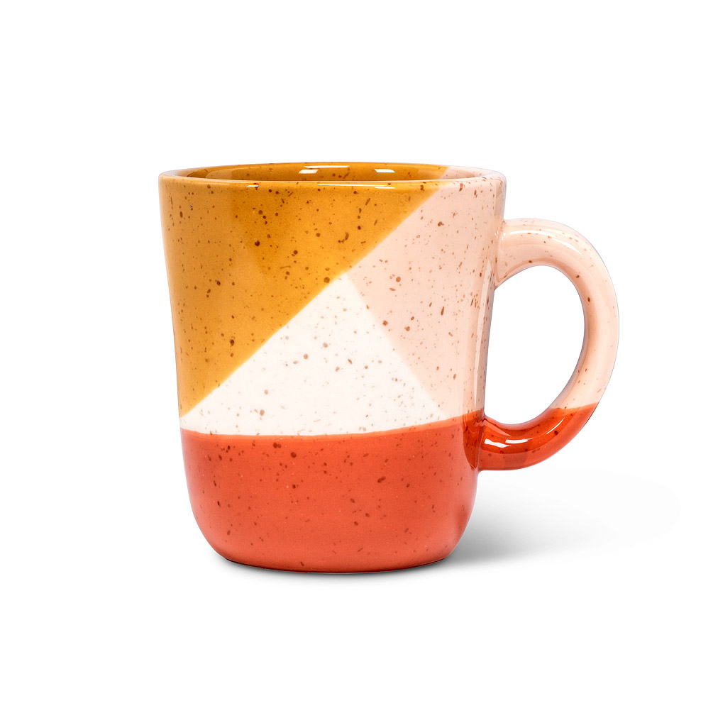 Picture of Abbott Collection AB-27-AVANT-MUG 4.5 in. Modern Abstract Mug&#44; Terracotta & Pink