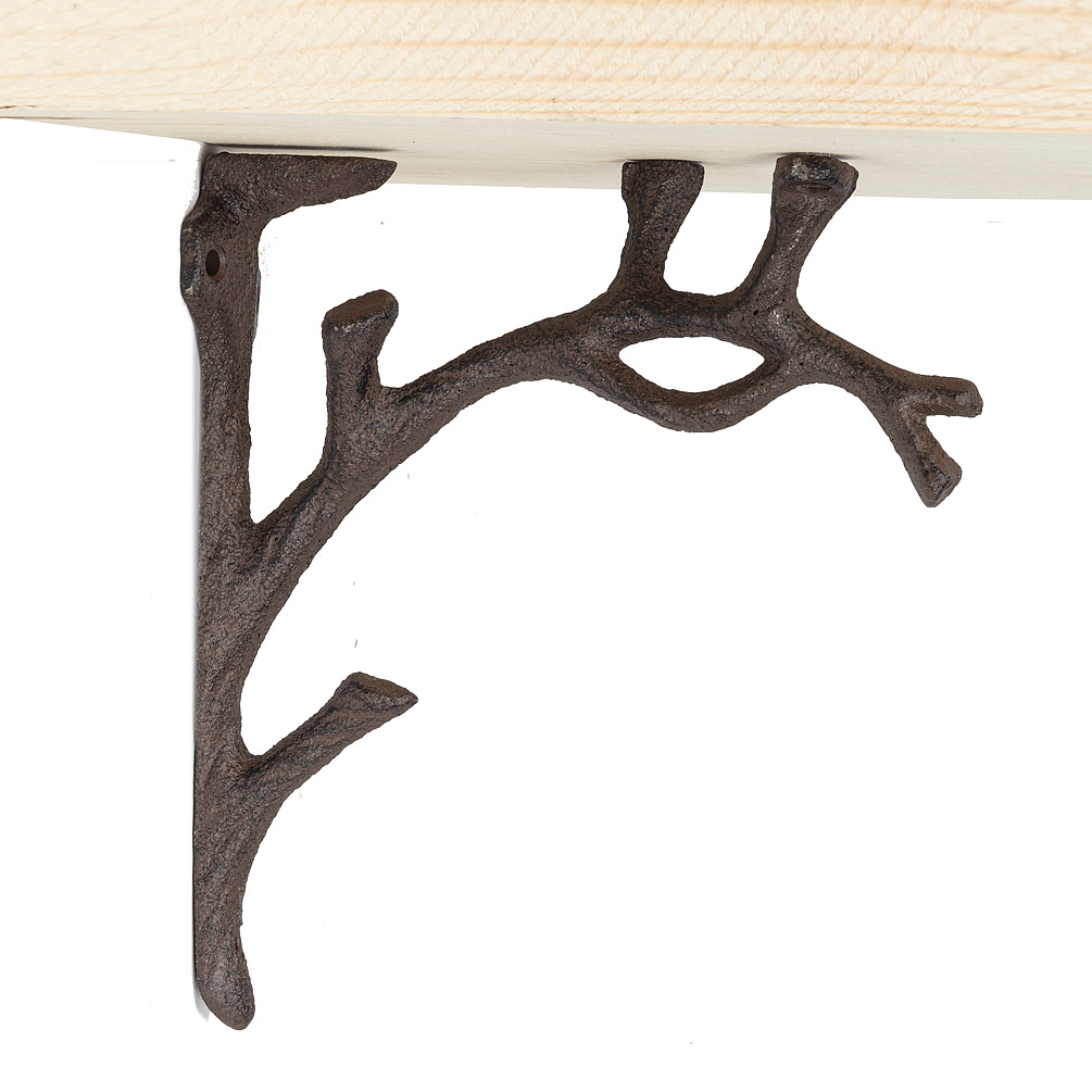 Picture of Abbott Collection AB-27-FOUNDRY-0116 7 in. Ornate Branch Bracket&#44; Brown & Black