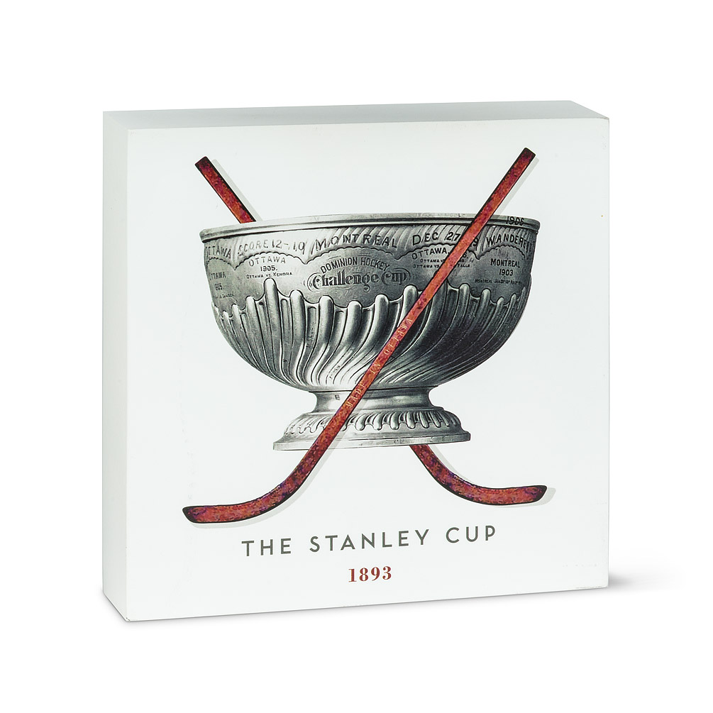 Picture of Abbott Collection AB-1327-STANLEY-BLOCK 7.5 sq. in. Vintage Stanley Cup Block, Grey