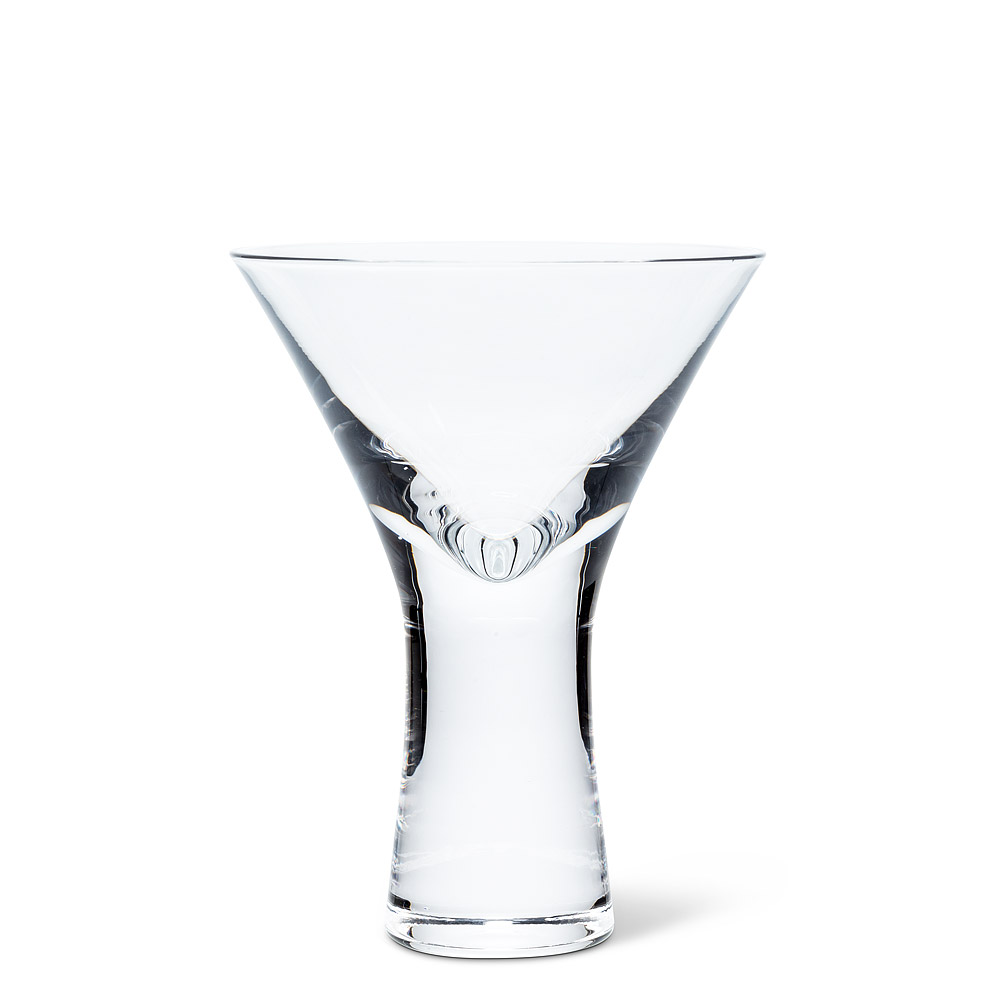 Picture of Abbott Collection AB-27-HIPSTER-MART 5.5 in. Heavy Sham Martini Glass&#44; Clear
