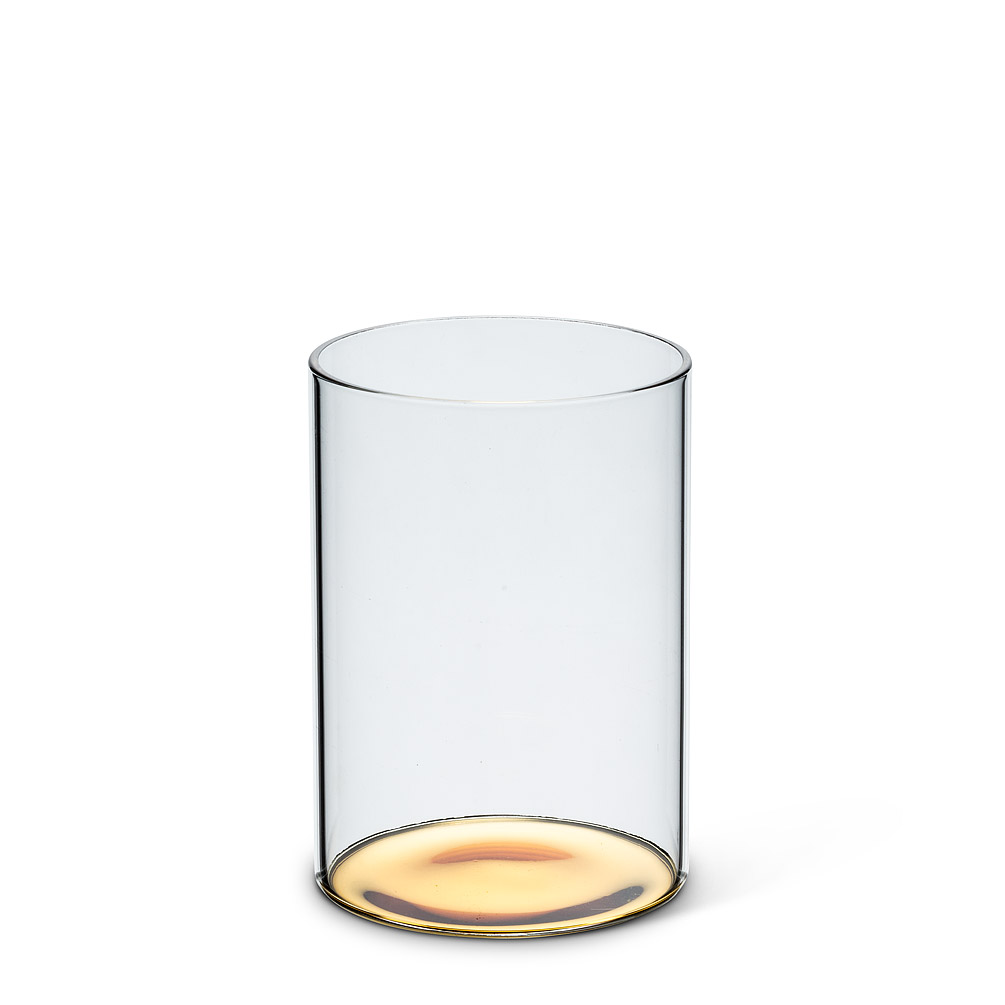 Picture of Abbott Collection AB-27-ALTO-OF-GOLD 4 in. Tumbler with Metallic Base&#44; Clear & Gold