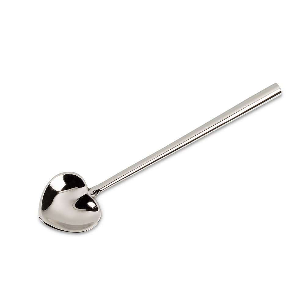 Picture of Abbott Collection AB-36-SWEET-SIL 5.5 in. Stainless Steel Heart Spoon&#44; Silver - Small
