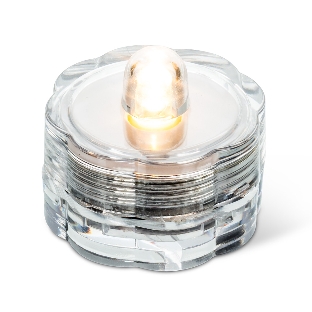 Picture of Abbott Collection AB-20-WATERLITE-WARM 1 in. Submersible LED Tealight, Clear