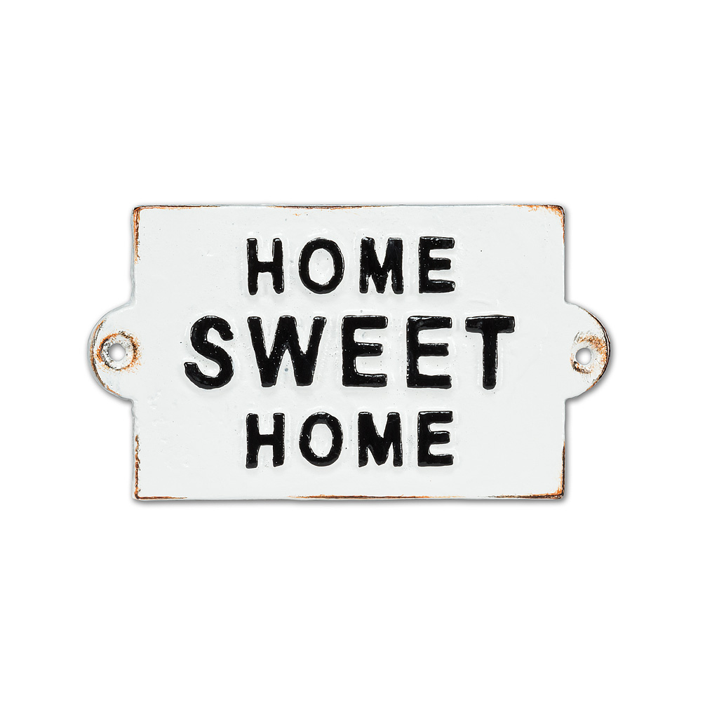 Picture of Abbott Collection AB-27-FORGE-12 9 in. Home Sweet Home Sign&#44; White