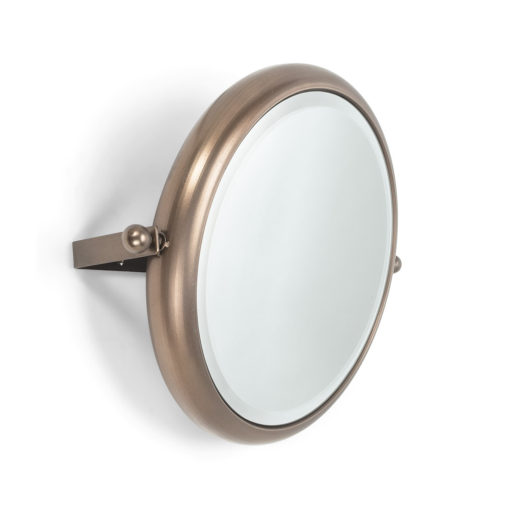 Picture of Abbott Collection AB-27-PORTHOLE-MD 16 in. Metal & Glass Hinged Mirror&#44; Bronze - Medium