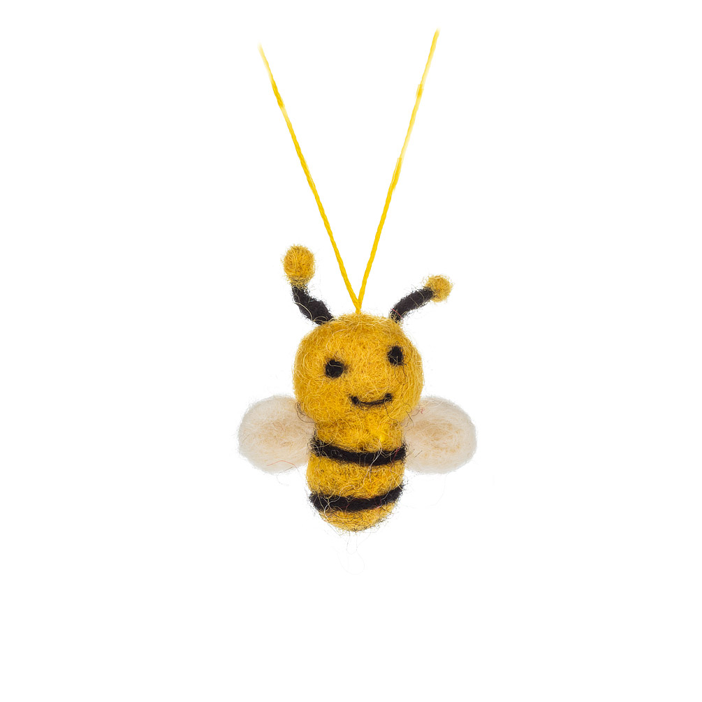 Picture of Abbott Collection AB-28-NEPAL-554 2 in. Mini Queen Bee Ornament&#44; Yellow & Black