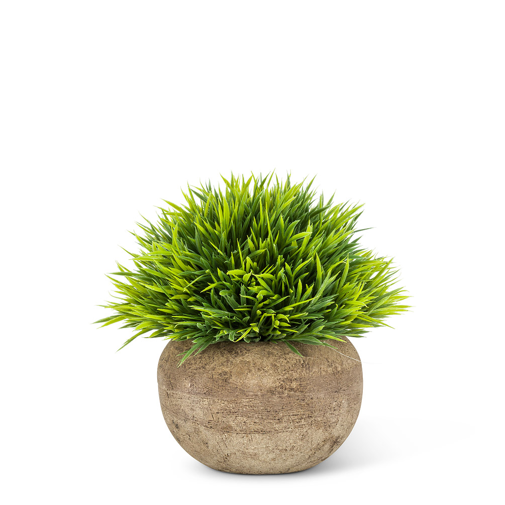 Picture of Abbott Collection AB-27-WOODHILL-20 5 in. Grassy Plant Pot&#44; Green