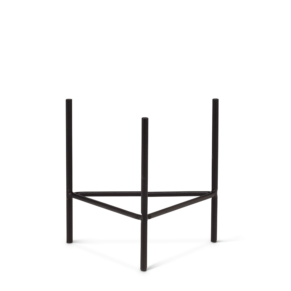 4.25 in. Tri Leg Stand for Planter, Black - Small