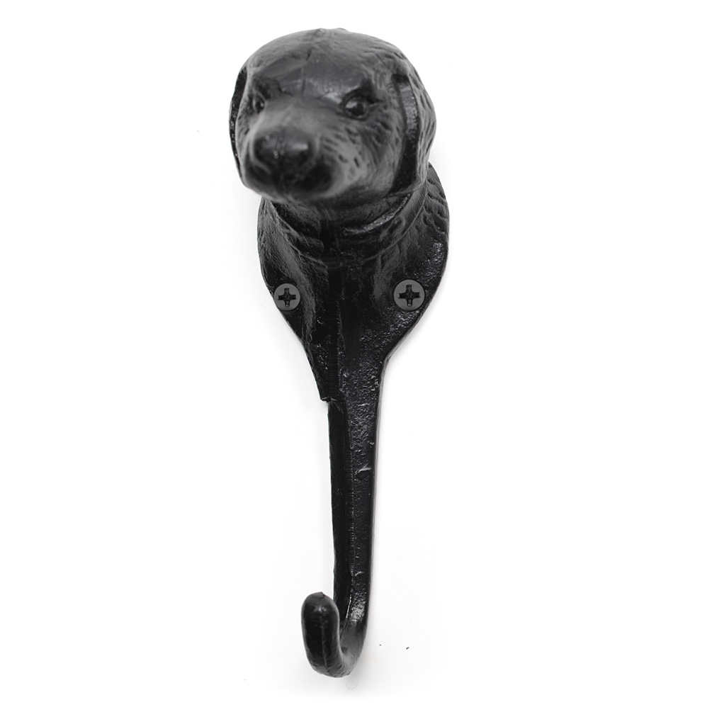 Picture of Abbott Collection AB-27-JARDIN-16 6 in. Dog Head Wall Hook&#44; Black