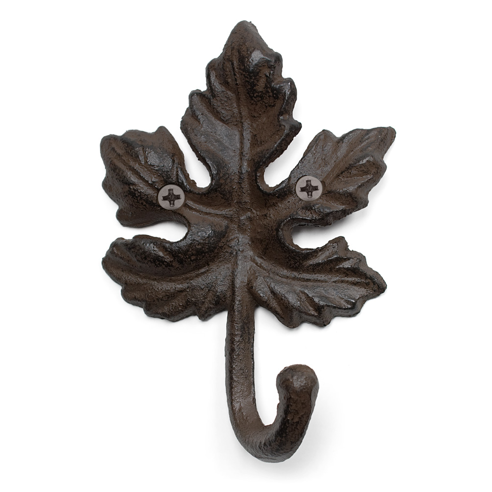 Picture of Abbott Collection AB-27-JARDIN-18 6 in. Maple Leaf Wall Hook&#44; Brown