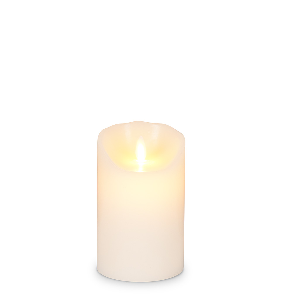 Picture of Abbott Collection AB-24-1001 3 x 5 in. Wax & Plastic Reallite Candle&#44; Ivory - Small