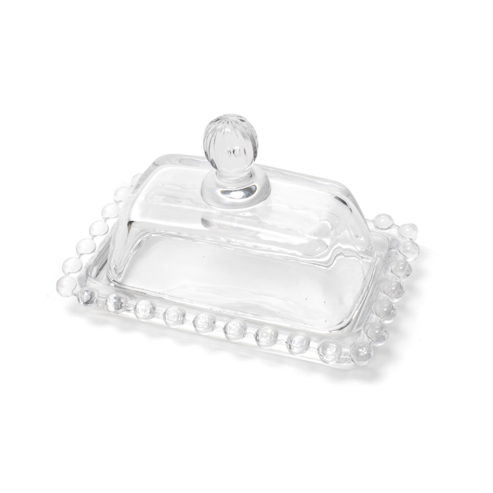 Picture of Abbott Collection AB-27-DOLLHOUSE 4.5 in. Ball Rim Covered Dish, Clear
