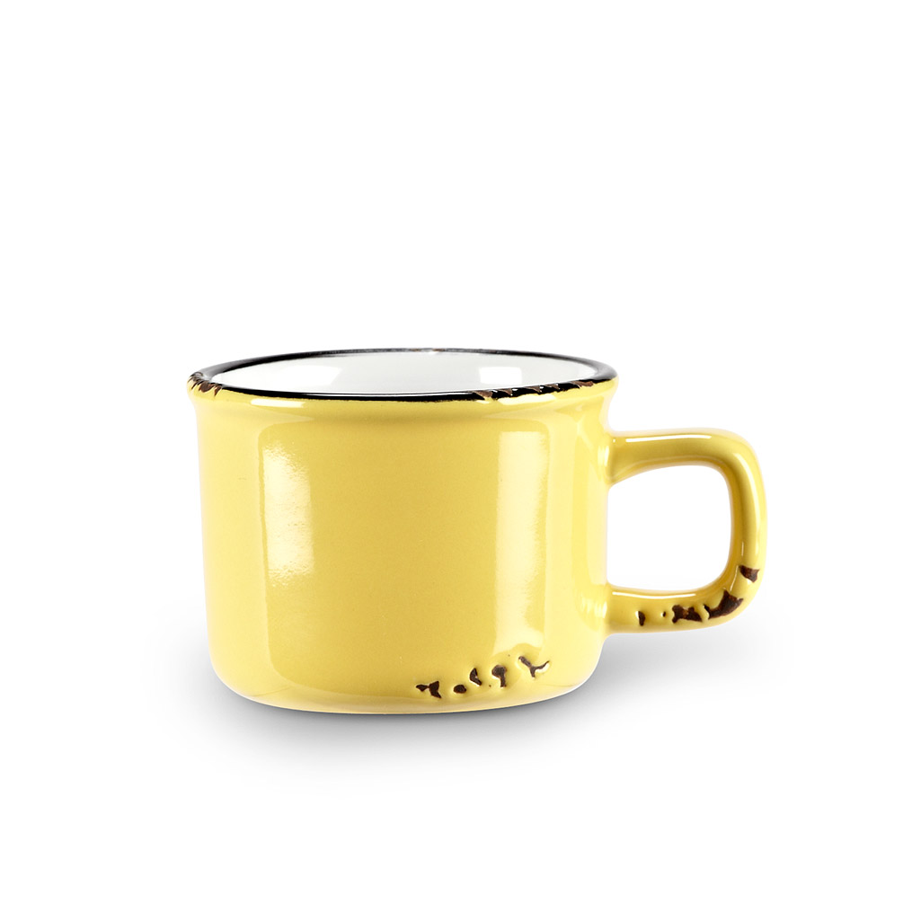 Picture of Abbott Collection AB-27-ENAMEL-ESP-YLW 2 in. Enamel Look Espresso Cup&#44; Yellow