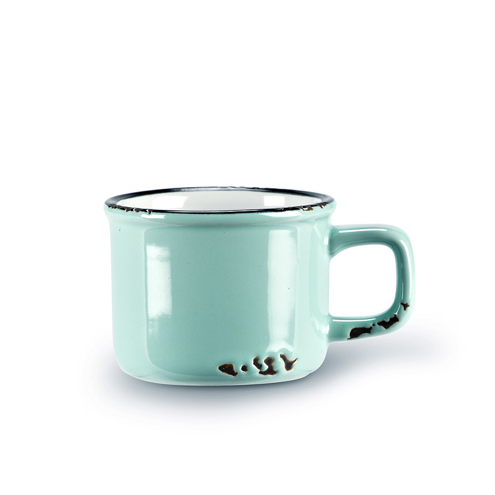 Picture of Abbott Collection AB-27-ENAMEL-ESP-GRN 2 in. Enamel Look Espresso Cup, Mint Green