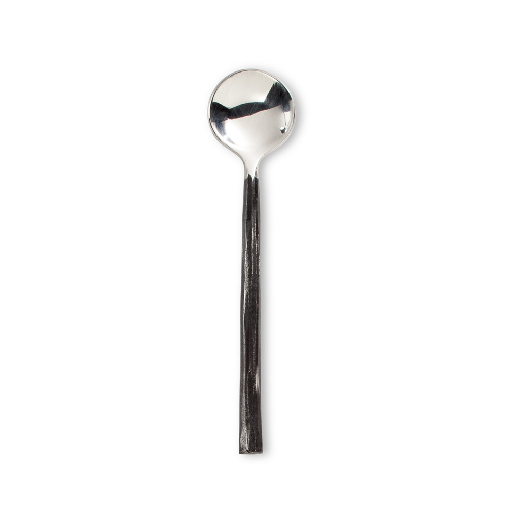 Picture of Abbott Collection AB-36-IRON-SPOON 4.5 in. Spoon with Forge Handle&#44; Antique Black
