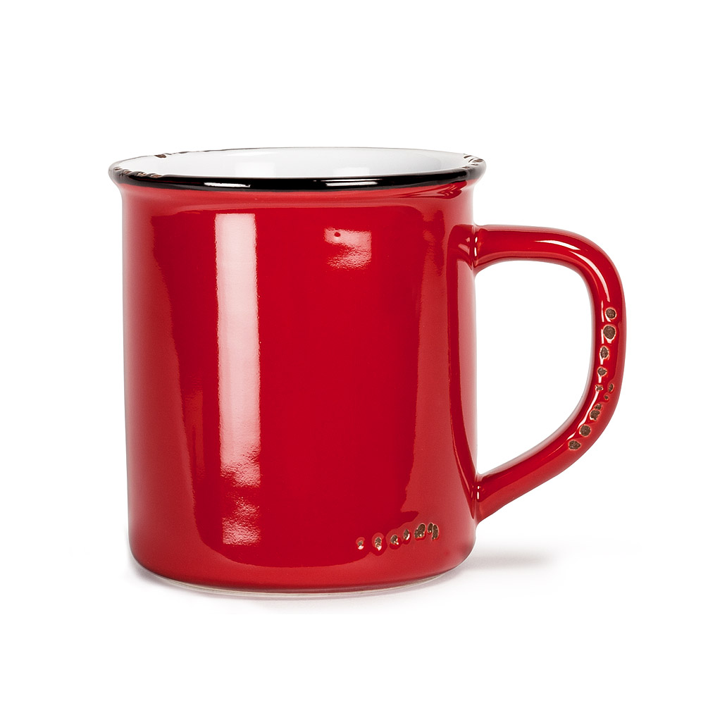 Picture of Abbott Collection AB-27-ENAMEL-MUG-RED 4 in. Enamel Look Mug, Red